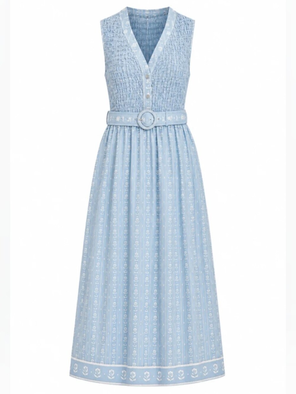 Anna Cate Millie Blue Dandy Midi Dress Small